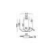 Candelabre, Lustre - Lustra LED suspendata design elegant LAZURA