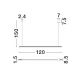 Pendule, Lustre suspendate - Lustra liniara LED CCT BRILLIA auriu