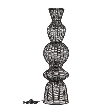 Lampadare - Lampa de podea design natural BREENA negru