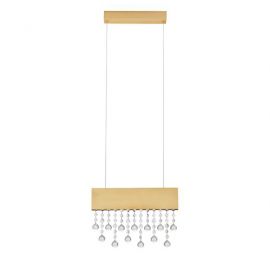 Lustra LED suspendata stil elegant CRISTA aurie