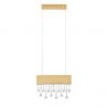 Lustra LED suspendata stil elegant CRISTA aurie