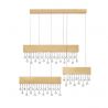 Lustra LED suspendata stil elegant CRISTA aurie