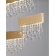 Pendule, Lustre suspendate - Lustra LED suspendata stil elegant CRISTA aurie