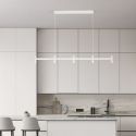 Lustra liniara cu 5 spoturi LED 2700K POETIC alb