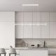 Pendule, Lustre suspendate - Lustra liniara cu 5 spoturi LED 2700K POETIC alb