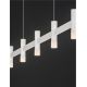 Pendule, Lustre suspendate - Lustra liniara cu 5 spoturi LED 2700K POETIC alb