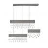 Lustra LED suspendata stil elegant CRISTA titan