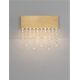 Aplice, corpuri de iluminat pentru pereti - Aplica LED de perete stil elegant CRISTA aurie