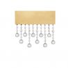 Aplica LED de perete stil elegant CRISTA aurie
