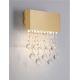 Aplice, corpuri de iluminat pentru pereti - Aplica LED de perete stil elegant CRISTA aurie