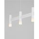 Pendule, Lustre suspendate - Lustra liniara cu 5 spoturi LED 3000K POETIC alb