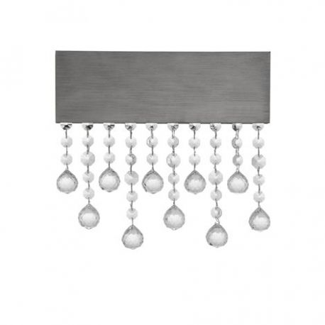 Aplice, corpuri de iluminat pentru pereti - Aplica LED de perete stil elegant CRISTA titan