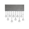 Aplica LED de perete stil elegant CRISTA titan
