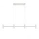 Pendule, Lustre suspendate - Lustra liniara cu 4 spoturi LED 2700K POETIC alb