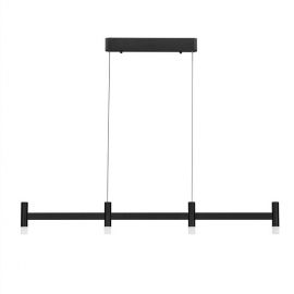 Pendule, Lustre suspendate - Lustra liniara cu 4 spoturi LED 2700K POETIC negru