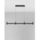 Pendule, Lustre suspendate - Lustra liniara cu 4 spoturi LED 2700K POETIC negru