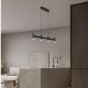 Pendule, Lustre suspendate - Lustra liniara cu 4 spoturi LED 3000K POETIC negru