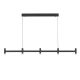 Pendule, Lustre suspendate - Lustra liniara cu 5 spoturi LED 3000K POETIC negru