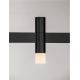 Pendule, Lustre suspendate - Lustra liniara cu 3 spoturi LED 3000K POETIC negru