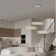 Lustra suspendata LED, cristale sticla ARIETTA