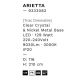 Pendule, Lustre suspendate - Lustra suspendata LED, cristale sticla ARIETTA