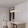 Lustra suspendata LED, cristale sticla ARIETTA