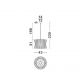 Pendule, Lustre suspendate - Lustra suspendata, cristale sticla ESTRELLA 43cm