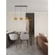 Pendule, Lustre suspendate - Lustra suspendata design elegant MAGNOLIA 3L aurie
