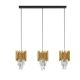 Pendule, Lustre suspendate - Lustra suspendata design elegant MAGNOLIA 3L aurie