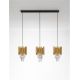 Pendule, Lustre suspendate - Lustra suspendata design elegant MAGNOLIA 3L aurie