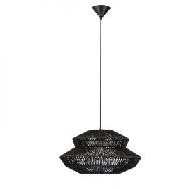 Lustra/Pendul design natural NUA negru