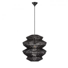 Lustra/Pendul design natural NUA negru