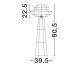 Lampadare - Lampa de podea design natural NUA