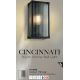 Aplice - Aplica neagra perete exterior IP44 Cincinnati