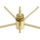 Candelabre, Lustre - Candelabru 8 brate, alama periata, sticla canelata PRESTON 5082