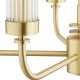 Candelabre, Lustre - Candelabru 5 brate, alama periata, sticla canelata PRESTON 2196