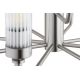 Candelabre, Lustre - Candelabru 12 brate, otel nickel, sticla canelata PRESTON 5088