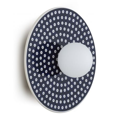 Aplice, corpuri de iluminat pentru pereti - Aplica din ceramica decorata manual IP44 BOLL 8935