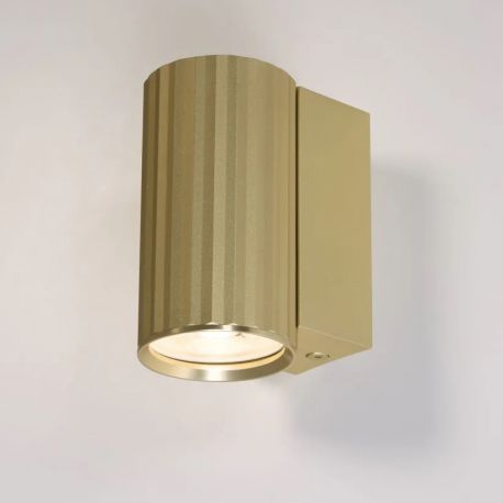 Aplice, corpuri de iluminat pentru pereti - Aplica minimalista din aluminiu canelat Anna Wall 1 auriu