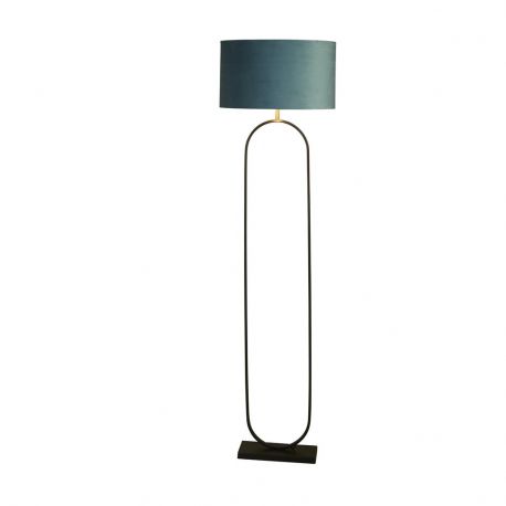 Lampadare - Lampadar/Lampa de podea decorativa Modish negru/teal