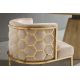 Scaune - Scaun ELEGANCE catifea bej, otel inoxidabil auriu