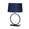 Veioza/Lampa de masa decorativa Elegant negru/navy