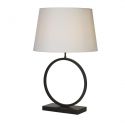 Veioza/Lampa de masa decorativa Elegant negru/alb