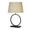 Veioza/Lampa de masa decorativa Elegant negru/natural