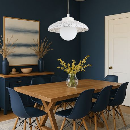 Pendule, Lustre suspendate - Lustra realizata manual din ceramica IP44 BOLL 8947