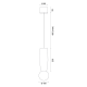 Pendule, Lustre suspendate - Pendul realizat manual din ceramica IP44 BOLL 8938
