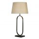 Veioza/Lampa de masa decorativa Modish negru/natural