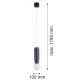 Pendule, Lustre suspendate - Pendul realizat manual din ceramica IP44 BOLL 8937