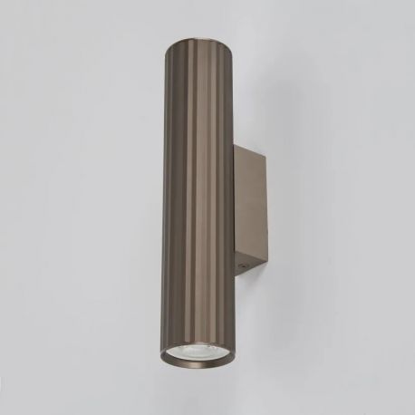 Aplice, corpuri de iluminat pentru pereti - Aplica minimalista din aluminiu canelat Anna Wall 2 bronz