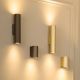 Aplice, corpuri de iluminat pentru pereti - Aplica minimalista din aluminiu canelat Anna Wall 2 bronz